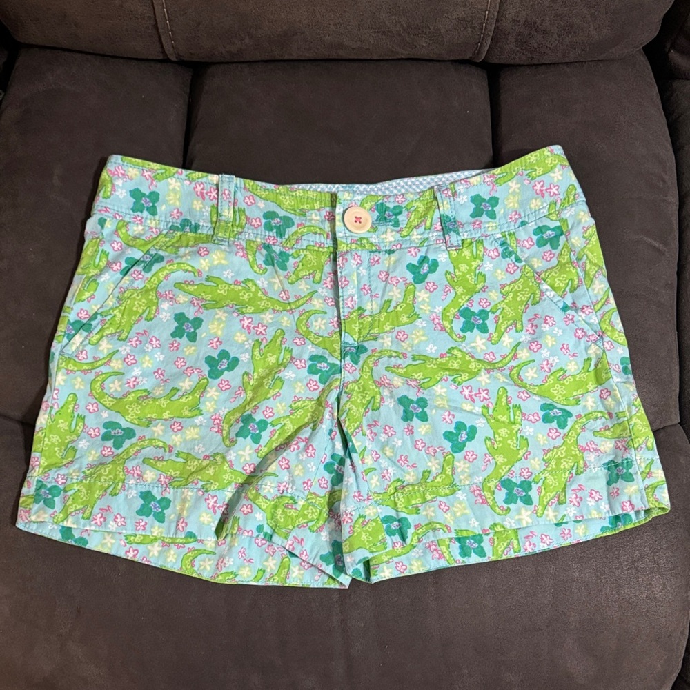Lily Pulitzer Alberta Gator shorts size 2